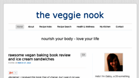 What Veggienook.com website looked like in 2014 (10 years ago)