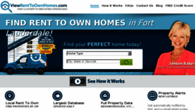 What Viewrenttoownhomes.com website looked like in 2014 (10 years ago)