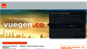 What Vuegen.co website looked like in 2014 (10 years ago)