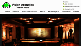 What Vision-acoustics.com website looked like in 2014 (10 years ago)