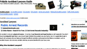 What Vehicle-accident-lawyer.com website looked like in 2014 (9 years ago)