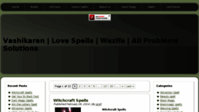 What Vashikaranspell.com website looked like in 2014 (9 years ago)