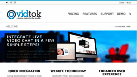 What Vidtok.com website looked like in 2014 (9 years ago)