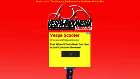 What Vespa-indonesia.com website looked like in 2014 (9 years ago)