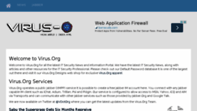 What Virus.org website looked like in 2014 (9 years ago)