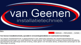 What Vangeenen-installatietechniek.nl website looked like in 2014 (9 years ago)