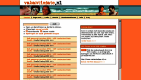 What Vakantiedate.nl website looked like in 2014 (9 years ago)