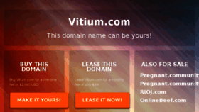 What Vitium.com website looked like in 2014 (9 years ago)