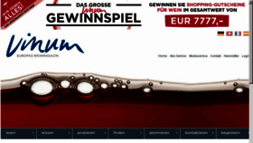 What Vinum.de website looked like in 2014 (9 years ago)