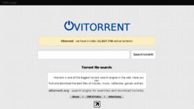 What Vitorrent.org website looked like in 2014 (9 years ago)
