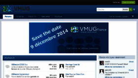 What Vmug.fr website looked like in 2014 (9 years ago)