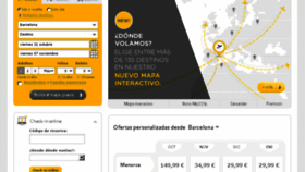 What Vueling.com website looked like in 2014 (9 years ago)