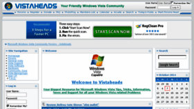 What Vistaheads.com website looked like in 2014 (9 years ago)