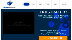 What Virtualhelper247.com website looked like in 2014 (9 years ago)