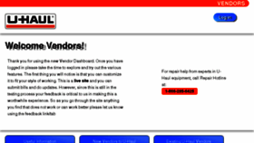 What Vendor.uhaul.com website looked like in 2014 (9 years ago)
