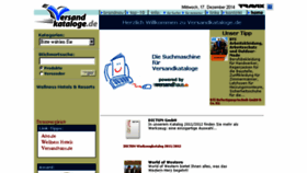 What Versandkataloge.de website looked like in 2014 (9 years ago)