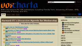 What Voxcharta.org website looked like in 2015 (9 years ago)