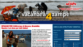What Vacanzea4zampe.info website looked like in 2015 (9 years ago)