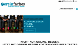 What Vereinfaches.de website looked like in 2015 (9 years ago)