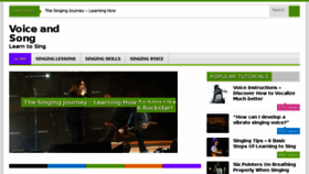 What Voiceandsong.com website looked like in 2015 (9 years ago)