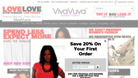 What Vivavuva.com website looked like in 2015 (9 years ago)
