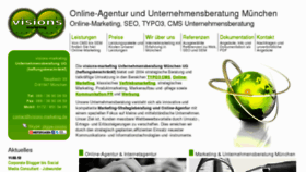 What Visions-marketing.de website looked like in 2015 (9 years ago)