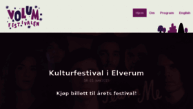 What Volumfestivalen.no website looked like in 2015 (9 years ago)