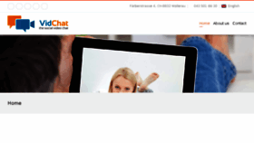 What Vid-chat.com website looked like in 2015 (9 years ago)