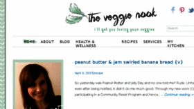 What Veggienook.com website looked like in 2015 (9 years ago)