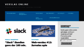 What Verslasonline.lt website looked like in 2015 (9 years ago)