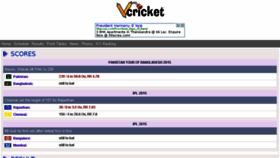 What Vcricket.mobi website looked like in 2015 (9 years ago)