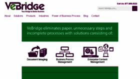 What Vebridge.com website looked like in 2015 (9 years ago)