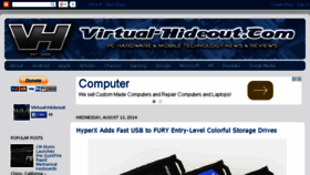 What Virtual-hideout.net website looked like in 2015 (8 years ago)