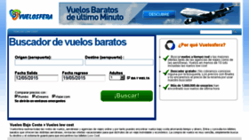 What Vuelosfera.com website looked like in 2015 (9 years ago)