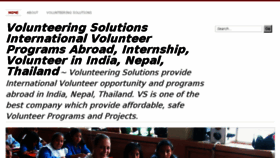 What Volunteeringsolutionsabroad.wordpress.com website looked like in 2015 (8 years ago)