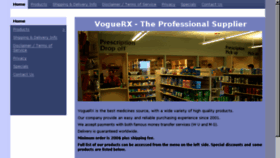 What Voguerx.org website looked like in 2015 (8 years ago)