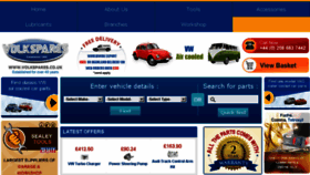 What Volkspares.co.uk website looked like in 2015 (8 years ago)