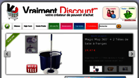 What Vraimentdiscount.fr website looked like in 2015 (8 years ago)