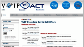 What Voipact.com website looked like in 2015 (8 years ago)