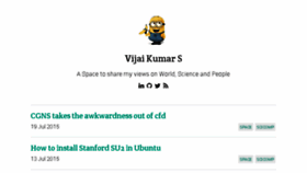 What Vijaikumar.in website looked like in 2015 (8 years ago)