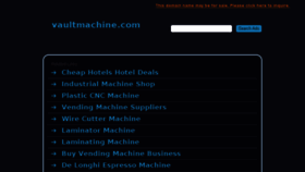What Vaultmachine.com website looked like in 2015 (8 years ago)