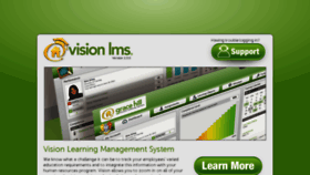 What Visionlms.com website looked like in 2015 (8 years ago)