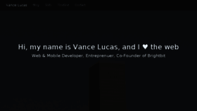 What Vancelucas.com website looked like in 2015 (8 years ago)