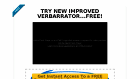 What Verbarrator.com website looked like in 2015 (8 years ago)