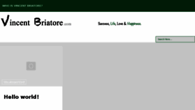 What Vincentbriatore.com website looked like in 2015 (8 years ago)