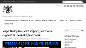 What Vapemalaysia.com website looked like in 2015 (8 years ago)
