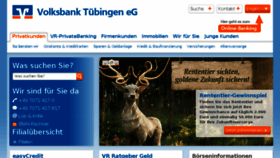 What Volksbank-tuebingen.de website looked like in 2015 (8 years ago)