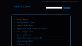 What Visa777.com website looked like in 2015 (8 years ago)