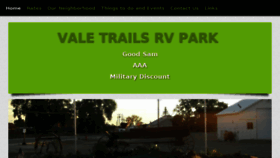 What Valetrailsrvpark.com website looked like in 2015 (8 years ago)