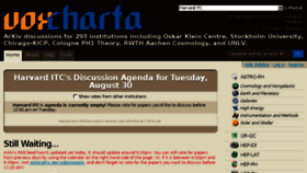 What Voxcharta.org website looked like in 2015 (8 years ago)